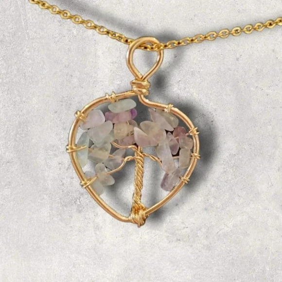 Wire Wrapped Tree Necklace - Picture 1 of 5